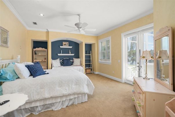 Bedroom, Interior, Recessed Lighting