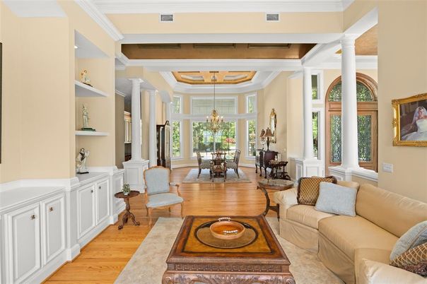 Chandelier, Dining room, Interior, Living room, Wood Texture Flooring