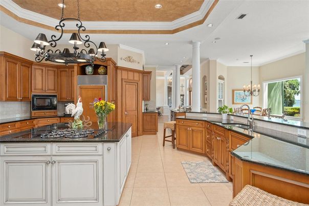 Chandelier, Interior, Kitchen, Recessed Lighting