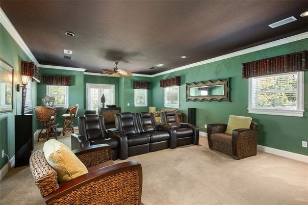 Home Theatre Room, Dining room, Interior, Living room, Recessed Lighting