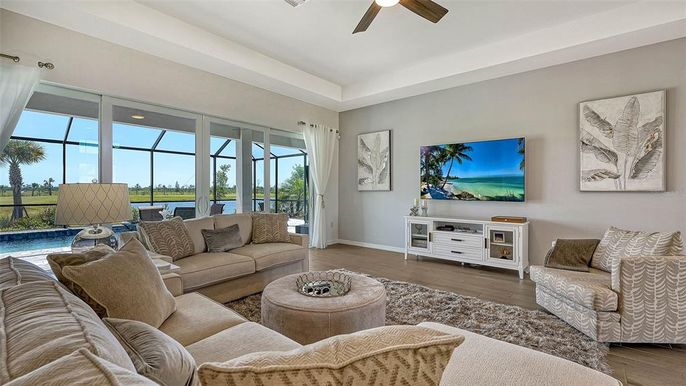 Interior, Living room, Sun Room, Wood Texture Flooring