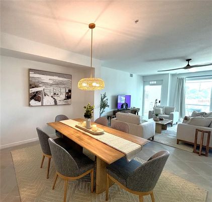 Dining room, Interior, Living room, Pendant Lights
