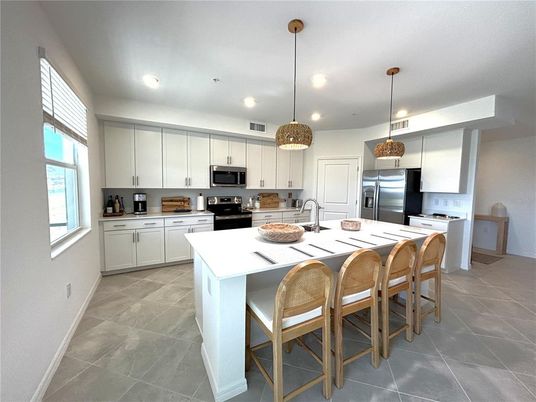 Interior, Kitchen, Pendant Lights, Recessed Lighting, Stainless Steel Appliances