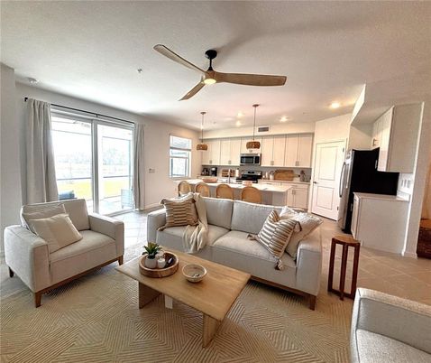 Interior, Kitchen, Living room, Pendant Lights, Recessed Lighting