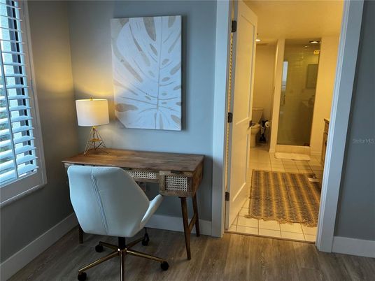 Bathroom, Home Office, Interior, Wood Texture Flooring