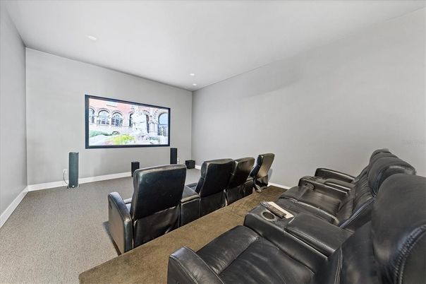 Home Theatre Room, Interior, Recessed Lighting, Theatre Room