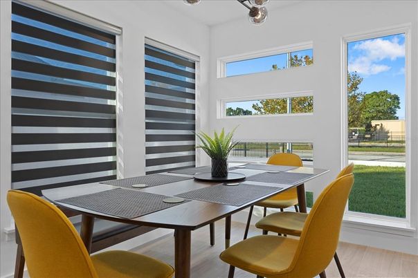 Dining room, Interior, Wood Texture Flooring