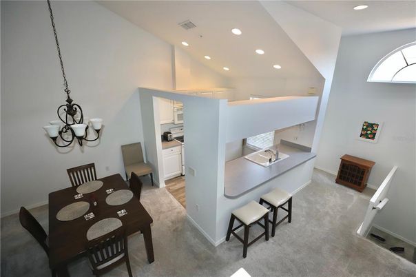 Chandelier, Dining room, Interior, Recessed Lighting