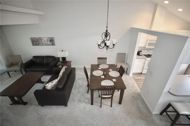 Chandelier, Dining room, Interior, Living room, Recessed Lighting