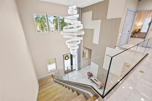 Interior, Pendant Lights, Wood Texture Flooring
