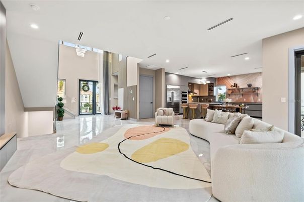 Interior, Kitchen, Living room, Recessed Lighting, Stainless Steel Appliances