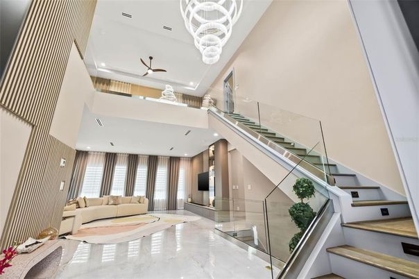 Interior, Living room, Marble, Recessed Lighting