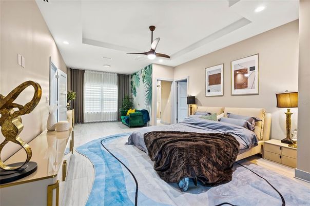 Bedroom, Interior, Recessed Lighting
