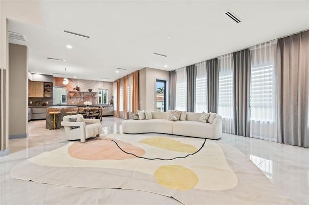 Interior, Kitchen, Living room, Pendant Lights, Recessed Lighting