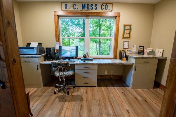 Home Office, Interior, Wood Texture Flooring