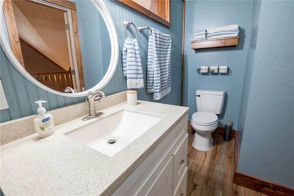 Bathroom, Interior, Wood Texture Flooring