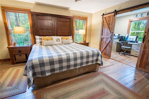 Bedroom, Home Office, Interior, Wood Texture Flooring
