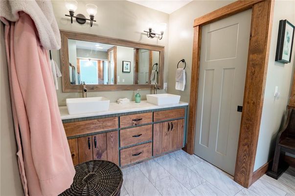 Bathroom, Dual Sink Vanities, Interior, Marble