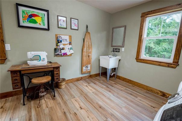 Home Office, Interior, Wood Texture Flooring