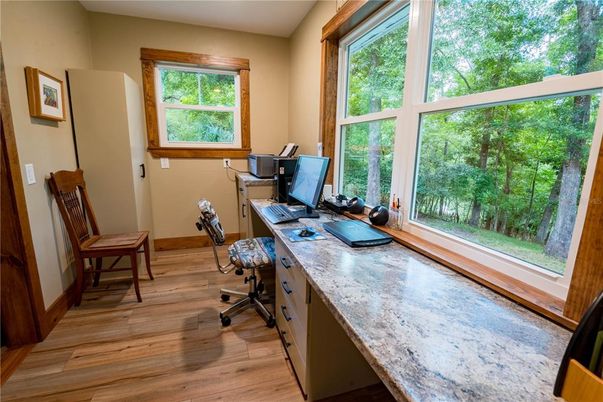 Home Office, Interior, Wood Texture Flooring