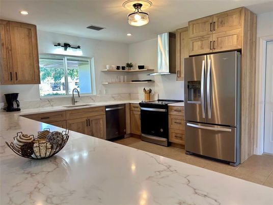 Interior, Kitchen, Recessed Lighting, Stainless Steel Appliances