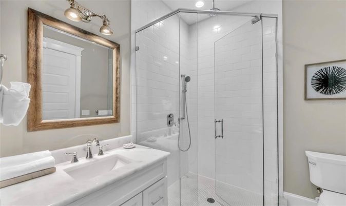 Bathroom, Glass Shower, Interior