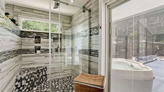 Bathroom, Glass Shower, Interior