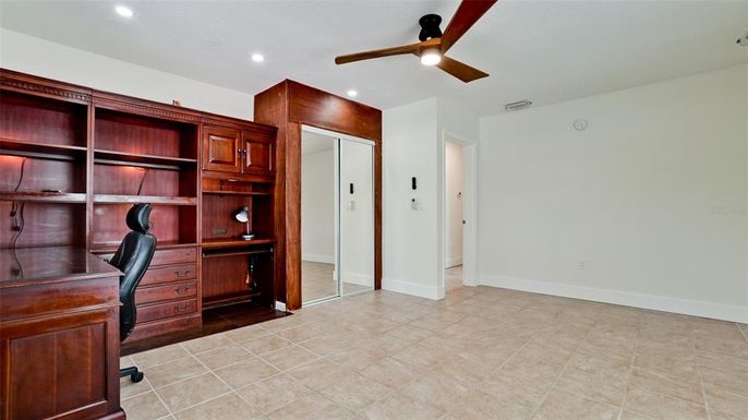 Home Office, Interior, Recessed Lighting