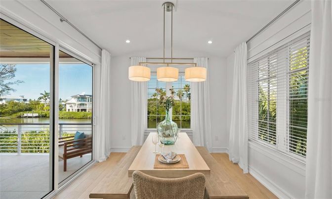 Interior, Pendant Lights, Recessed Lighting, Water, Wood Texture Flooring