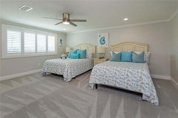 Bedroom, Interior, Recessed Lighting