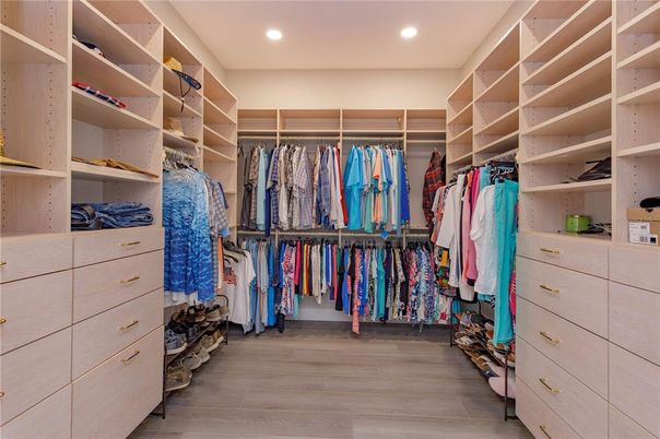 Interior, Recessed Lighting, Walk-in Closets, Wood Texture Flooring