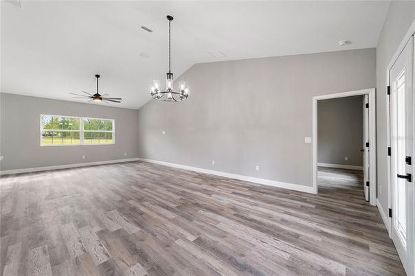 Chandelier, Empty room, Interior, Wood Texture Flooring