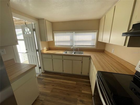 Interior, Kitchen, Wood Texture Flooring