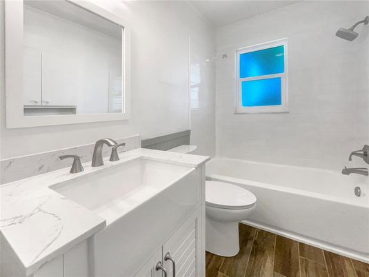 Bathroom, Interior, Wood Texture Flooring