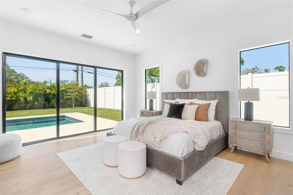Bedroom, Interior, Wood Texture Flooring