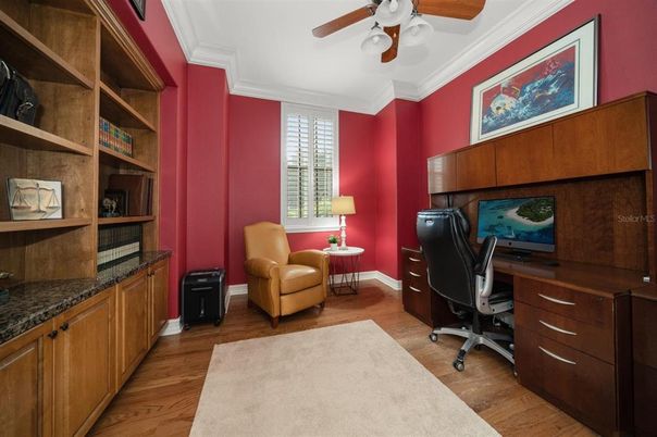 Home Office, Interior, Wood Texture Flooring