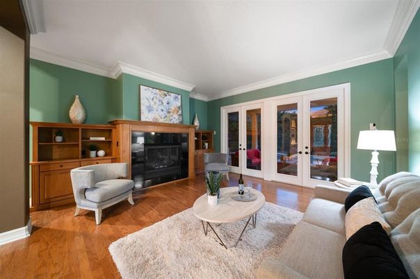 Fireplace, Interior, Living room, Wood Texture Flooring