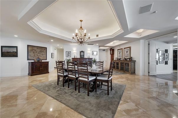 Chandelier, Dining room, Interior, Recessed Lighting