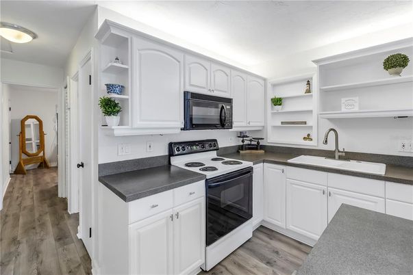 Interior, Kitchen, Wood Texture Flooring