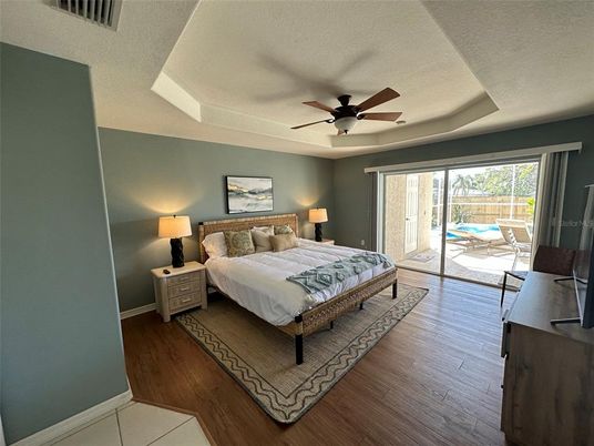 Bedroom, Interior, Wood Texture Flooring
