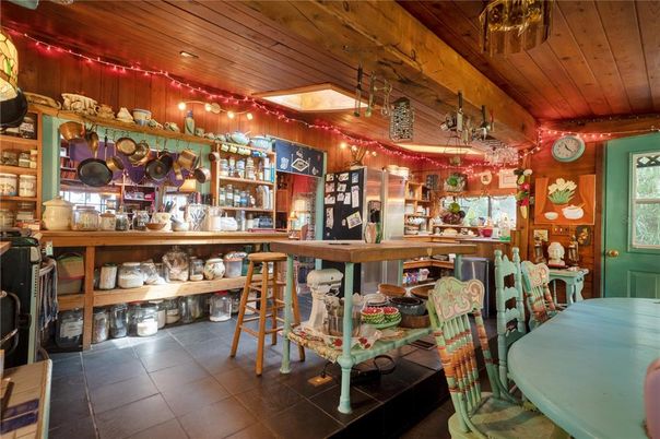 Dining room, Interior, Wooden Ceilings