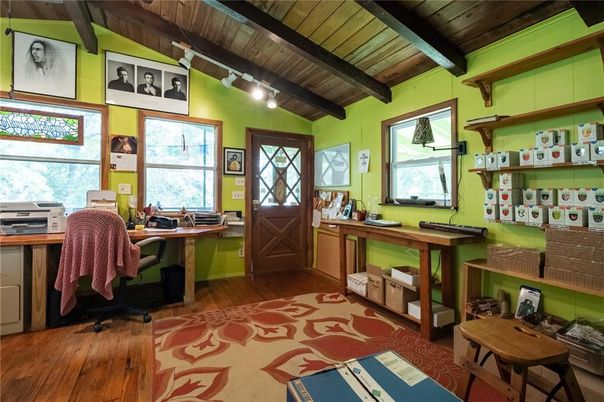 Home Office, Interior, Wooden Beams, Wooden Ceilings, Wood Texture Flooring