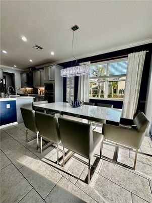 Dining room, Interior, Kitchen, Pendant Lights, Recessed Lighting