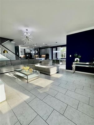 Interior, Kitchen, Living room, Pendant Lights, Recessed Lighting, Stainless Steel Appliances