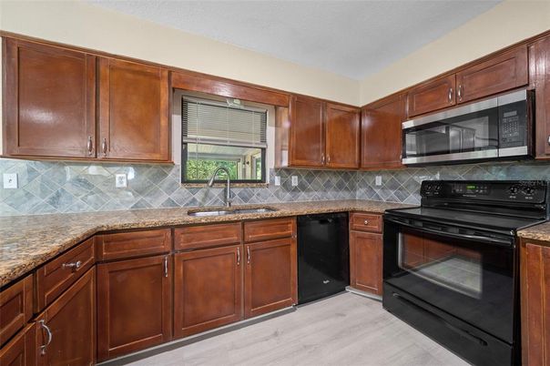 Interior, Kitchen, Wood Texture Flooring