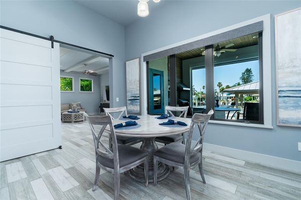 Dining room, Interior, Wood Texture Flooring