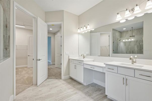 Bathroom, Dual Sink Vanities, Interior, Recessed Lighting