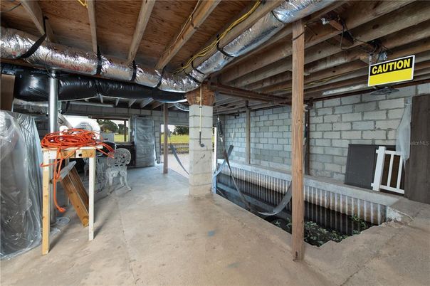Interior, Stone Walls, Wooden Beams