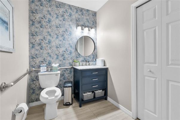 Bathroom, Interior, Wood Texture Flooring