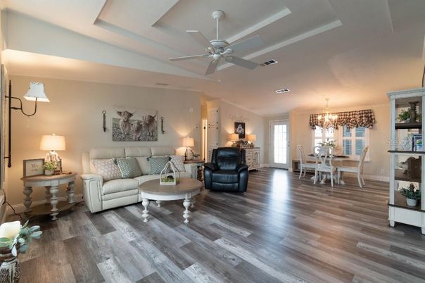 Chandelier, Dining room, Interior, Living room, Wood Texture Flooring